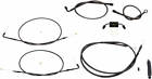 0610-0450 La Choppers Black Vinyl Ape Hangers Handlebar Cable Brake New