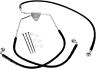 143617 Drag Specialties Ds Vinyl Brake Line Kit Front Harley Davidson
