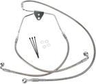 143683 Drag Specialties Ds Braided Brake Line Kit Front Harley Davidson 143683 Drag Specialties Ds Braided Brake Line Kit Front Harley Davidson