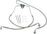 143687 Drag Specialties Ds Braided Brake Line Kit Front Harley Davidson