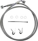 883-1200 143701 Drag Specialties Ds Braided Brake Line Kit Front Harley Davidson