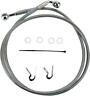 883-1200 143703 Drag Specialties Ds Braided Brake Line Kit Front Harley Davidson