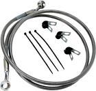 143704 Drag Specialties Ds Braided Brake Line Kit Front Harley Davidson