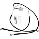 1741-2522 Drag Specialties Brake Line Kit For Front Black