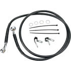 1741-2547 Drag Specialties Brake Line Kit For Front Black