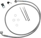 1741-2654 Drag Specialties Stainless Front Brake Line Kit For Harley Fxst