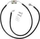 1741-3810 Drag Specialties Black Vinyl Front Abs Brake Line For