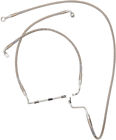 1741-3993 Drag Specialties Stock Length Braided Abs Brake Line For Harley