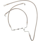 1741-3994 Drag Specialties Harley Flh Over Stock Braided Front Upper Abs