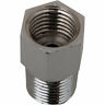 1742-0700 Drag Specialties Chrome Steel Brake Line Fitting Npt Male