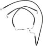 1047988 200501 Drag Specialties Ds Extended Front Brake Line Kit Black Oversize
