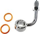 37019 Magnum Manufacturer Group Trike Upper Brake Line Adapters Chrome