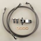 41-630 Midwest Motorcycle Supply Stainless Braided Custom Brake Line Kit For