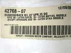 42768-07 New Harley Davidson Braided Diamondback Upper Dg Brake Line Dyna