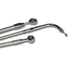 5609 Magnum Polished Stainless Braided Rear Brake Line Kit For Softail