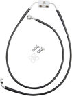 612135-6blk Drag Specialties Black Vinyl Ss Front Brake Line Kit