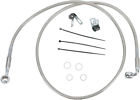 1741-2694 640110-10 Drag Specialties Clear Ss Front Brake Line Kit