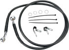 640210-8blk Drag Specialties Black Vinyl Ss Front Brake Line Kit