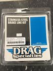 640214 Drag Specialties Standard Length Front Stainless Steel Brake Line Kit