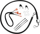 640320-blk Drag Specialties Black Vinyl Ss Rear Brake Line Kit Standard