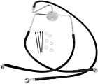 644410-10blk Drag Specialties Black Vinyl Ss Front Brake Line Kit