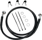 660214-4blk Drag Specialties Black Vinyl Ss Front Brake Line Kit