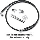 660310-2blk Drag Specialties Extended Black Front Brake Line Kit