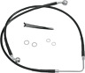 660322-blk Drag Specialties Standard Length Front Stainless Steel Brake Line Kit