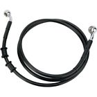 660324blk Drag Specialties Black Long Front Brake Line For Harley Dyna 660324blk Drag Specialties Black Long Front Brake Line For Harley Dyna