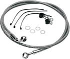 8744166 Drag Specialties Ds Braided Brake Line Kit Front Harley Fxst