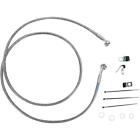 8747296 Drag Specialties Ds Braided Brake Line Kit Front Harley Flsti