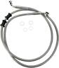 906936 Drag Specialties Ds Braided Brake Line Kit Front Harley Fxdb