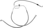 906948 Drag Specialties Ds Braided Brake Line Kit Front Harley Fxdf