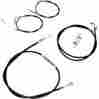 La-8100kt-08b 96-06 La Choppers Mini Apes Black Cable Brake Lines Harley Flstc Fxstd La-8100kt-08b 96-06 La Choppers Mini Apes Black Cable Brake Lines Harley Flstc Fxstd