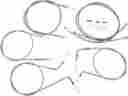 Ba-8048kt-12 99-09 Baron Custom Accessories Ss Cable Kit For Yamaha V-star 1100 12 Over Stock