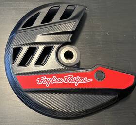 2984770001a8a2-b19130 Acerbis Front Disc Cover Black For Gasgas Mc 450f Troy Lee Designs 2024 2025 Ktm