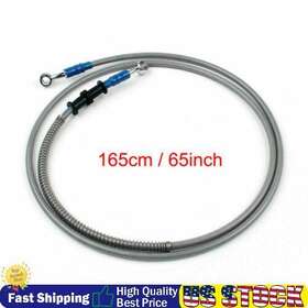 Bll-088 Artudatech 165cm/65 Inch M10 Brake Oil Hose Line Banjo Fitting Stainless Steel End Usa U7