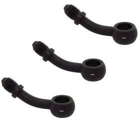 Bf35-bx3 Banjos Bolts Set Of 3 - Banjo Brake Line Fittings Black Zinc Plated 35 Degree
