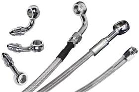 2523512836 Barnett Complete Stainless Brake/clutch Line Kit 1987-99 Honda Gl1500 Valkyrie