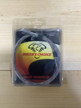 035926 Bikers Choice / Tucker Rocky #035923 23 Clear Coated Stainless Steel Brake Hose T/r # B-8