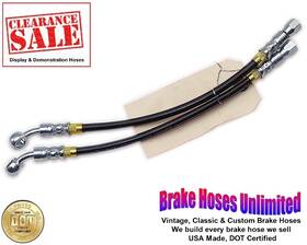 3-12-s-3 Brake Hoses Unlimited -3-12-s-3/8-45b Sale - 12 Inch Oal Stainless -3an / Jic Straight Female To 3/8 45 Banjo