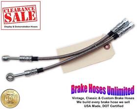 3-20-s-7-16-sb Brake Hoses Unlimited -3-20-s-7-16-sb Sale - 12 Inch Oal Stainless -3an / Jic Straight Female To 7/16 Banjo