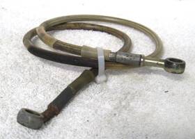 H0531.tb Buell 00-10 Blast P3 500 Front Stainless Braided Brake Line Hose Oem
