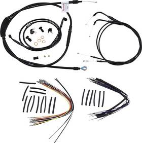 B30-1011 Burly Brand Cable/brake Line Kit For 14 Inch Gorilla Bars Harley Davidson Softail