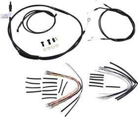 B30-1033 Burly Brand Cable/brake Line Kit For 12 Inch Ape Hangers #b30-1033 Harley Davidson Dyna