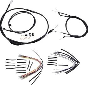 B30-1034 Burly Brand Cable/brake Line Kit For 14 Inch Ape Hangers #b30-1034 Harley Davidson Dyna