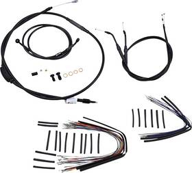 B30-1039 Burly Brand Cable/brake Line Kit For 12 Inch Ape Hangers Harley Fxdi Super Glide 07-11
