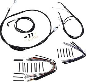 B30-1041 Burly Brand Cable/brake Line Kit For 16 Inch Ape Hangers Harley Fxdi Super Glide 07-11