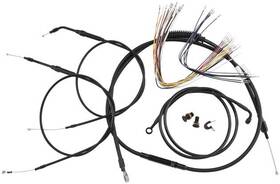 B30-1045 Burly Brand Cable/brake Line Kit For 12 Inch Gorilla Bars Harley Fxdwgi 07-08 10-11