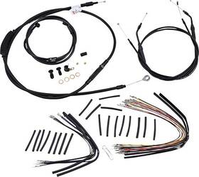 B30-1047 Burly Brand Cable/brake Line Kit For 16 Inch Gorilla Bars Harley Fxdwgi 07-08 10-11